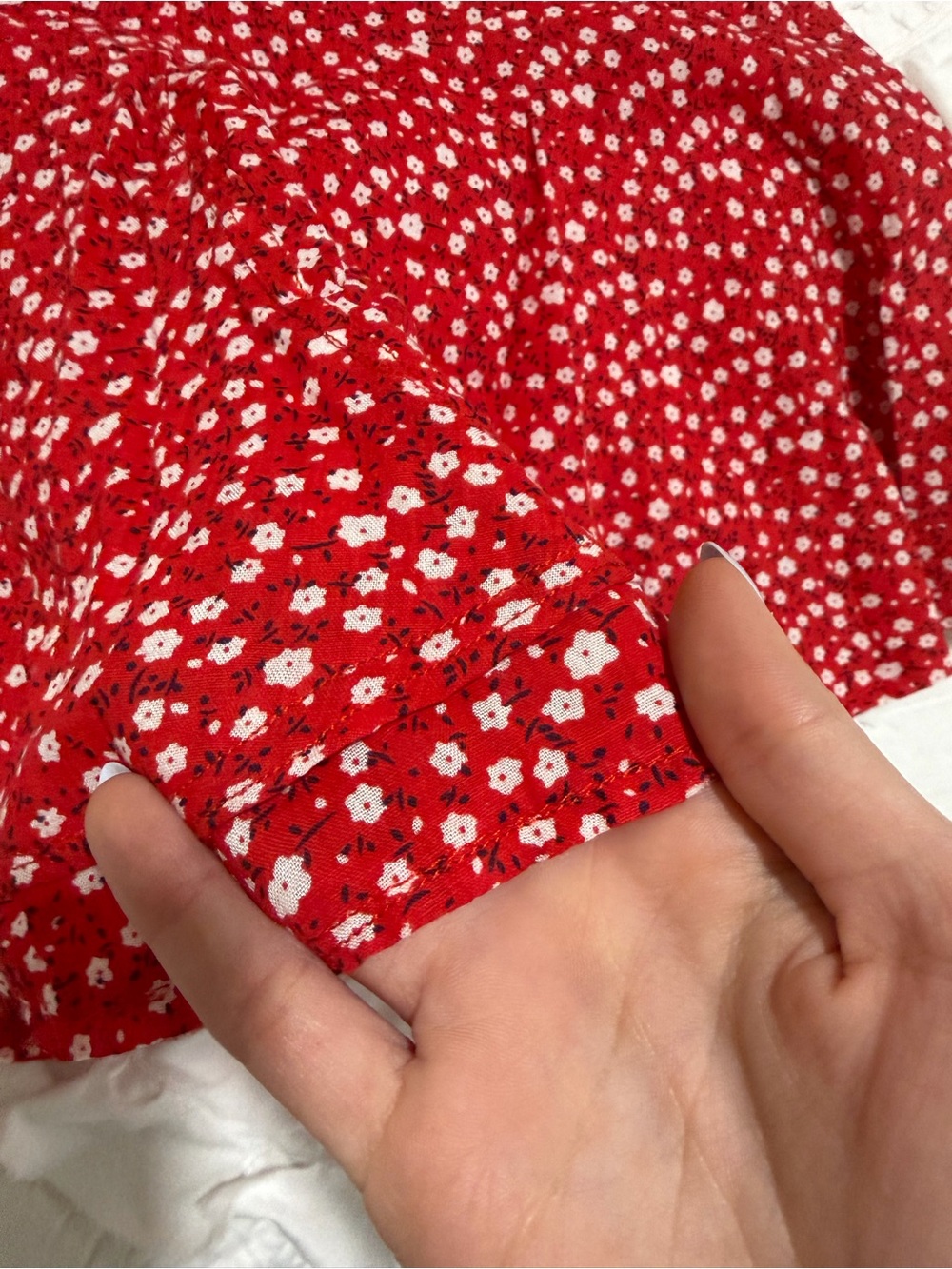 Red Floral Tie-Shoulder Sundress/Romper- Brand Showpo Sundae Muse - Picture 4 of 6